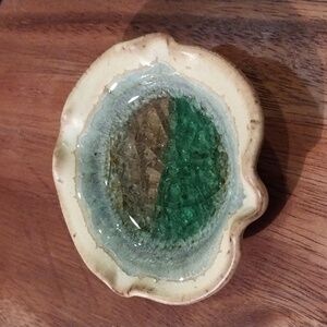 💥💥Pinch Pottery Recycled Glass Trinket Dish